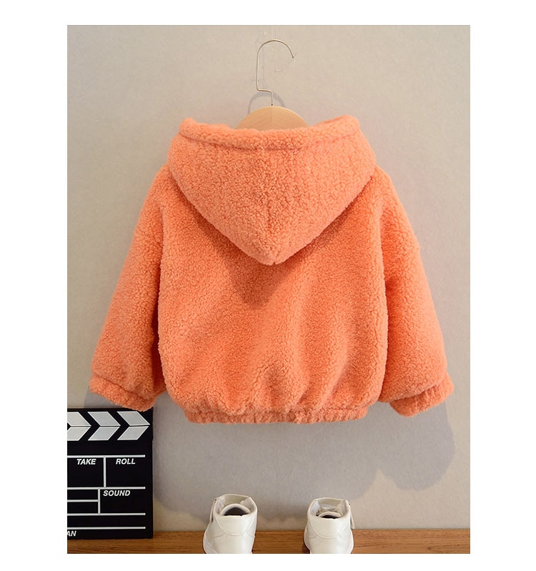 Kid's Plush Hoodie with Bag