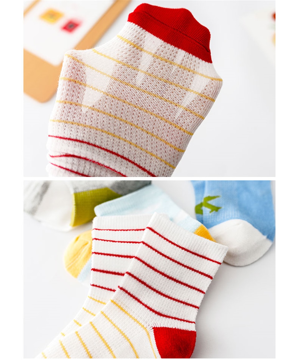 Baby's Unicorn Thin Cotton Socks 5 Pairs Set