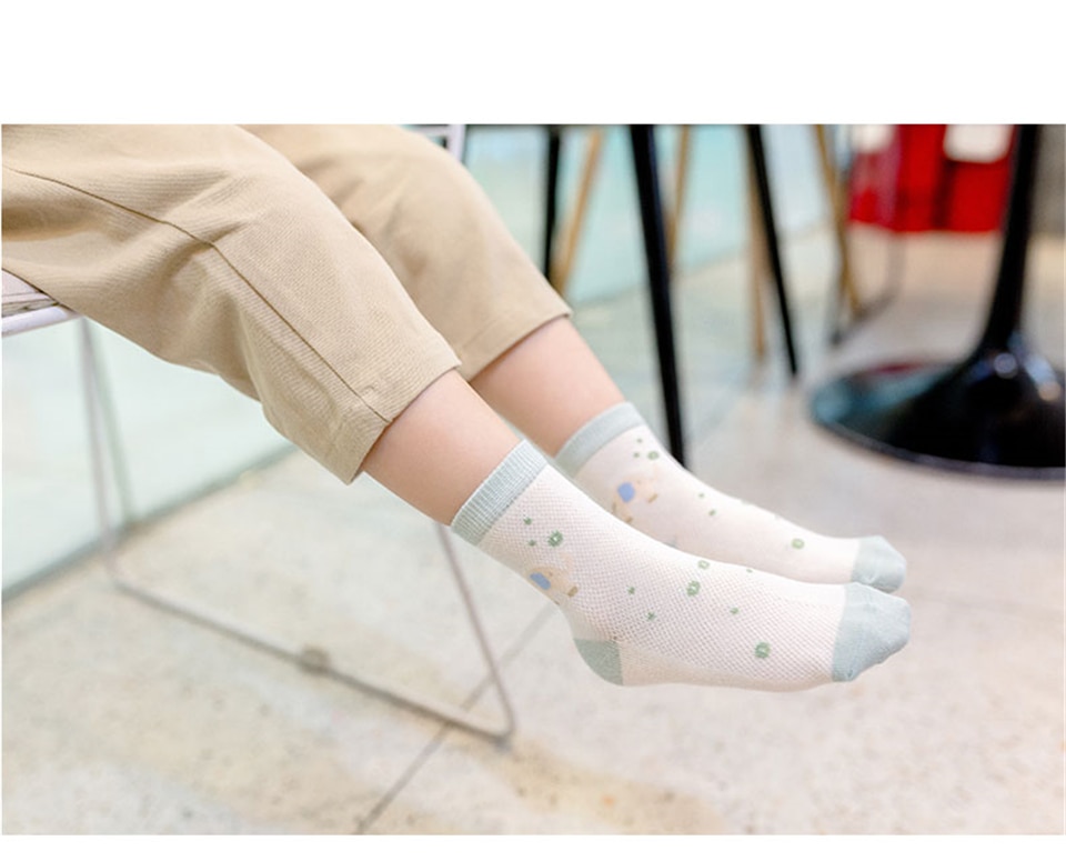 Baby's Unicorn Thin Cotton Socks 5 Pairs Set